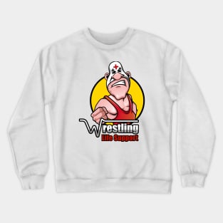 Wrestling Life Support Podcast Crewneck Sweatshirt